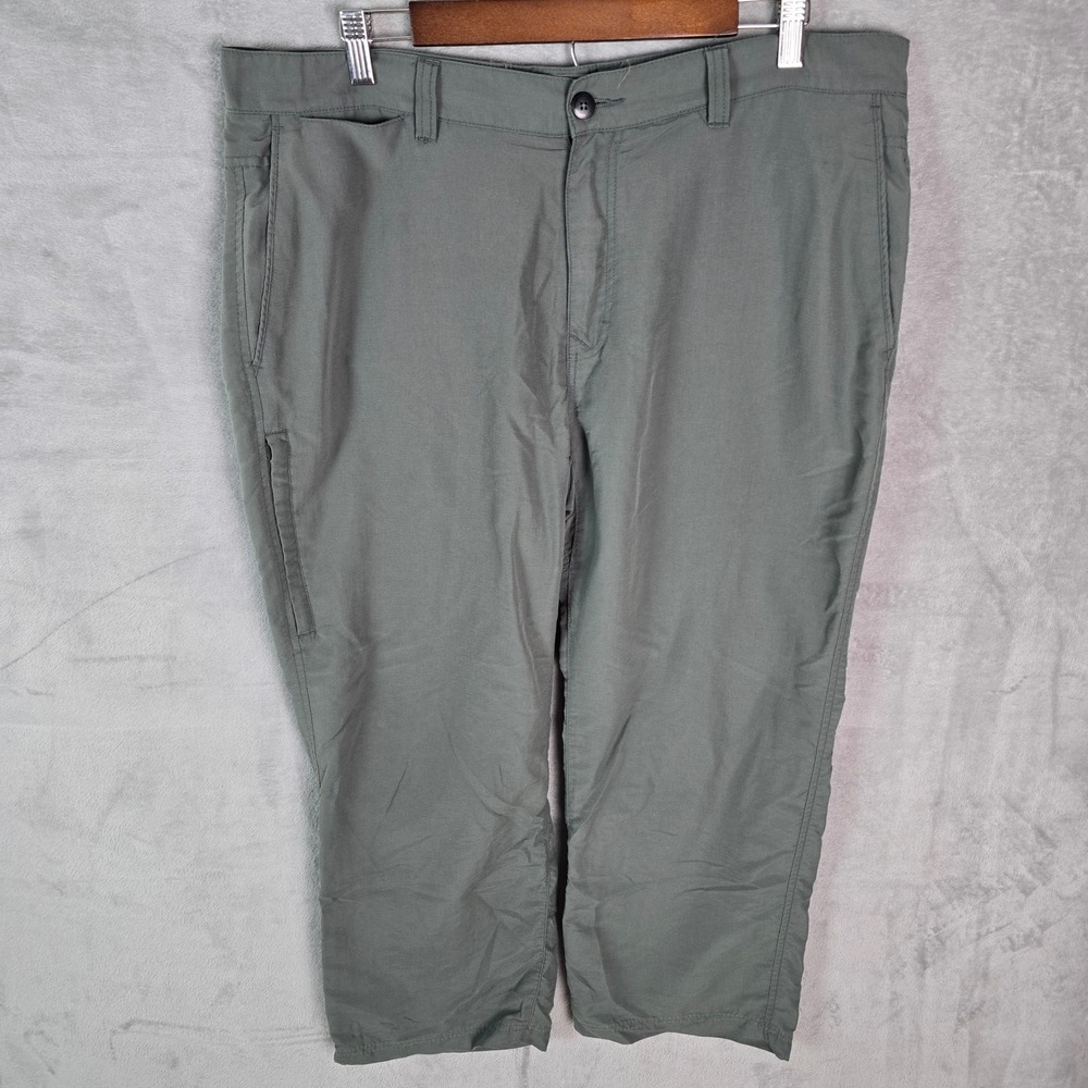 REI Co-op Sahara Hiking Pants 38W x 30L Sage Green Nylon Lightweight Outdoor